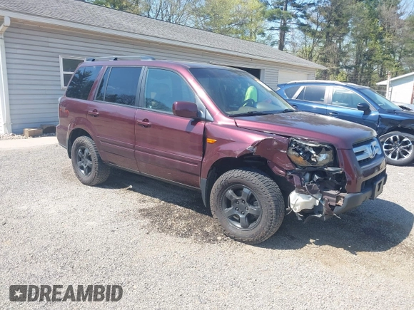 2008 Honda Pilot EX-L with VIN 5FNYF28748B010316, listed as a IAAI auction lot 42093577 with 160,714 mi miles and . Bid and sale history available at carsss.com. Image 1.
