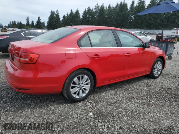 2015 Volkswagen Jetta SE with VIN 3VWD17AJ5FM315331, listed as a Copart auction lot 65616245 with 114,436 mi miles and Salvage title. Bid and sale history available at DreamBid. Image 3.