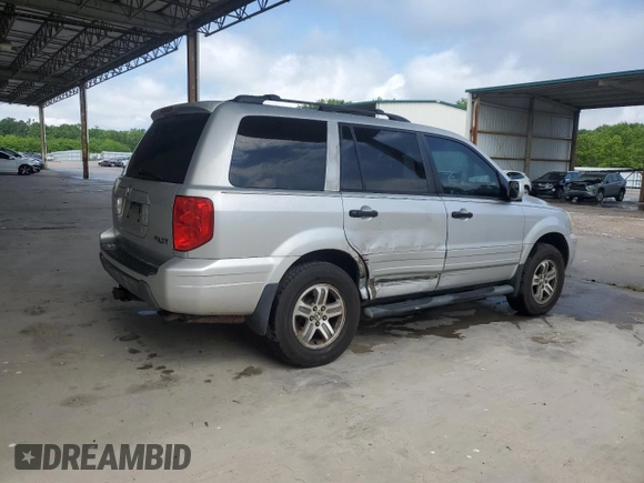 2003 Honda Pilot EX z VIN 2HKYF18593H563871, wystawiony jako Copart lot #55968445 z przebiegiem 213 637 mil mil oraz Szkoda całkowita • Salvage title. Historia ofert i sprzedaży dostępna na DreamBid. Obrazek 3.