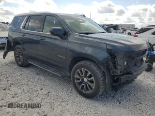 2021 Chevrolet Tahoe LS with VIN 1GNSCMED7MR413335, listed as a Copart auction lot 72067984 with 47,795 mi miles and Salvage title. Bid and sale history available at DreamBid. Image 4.