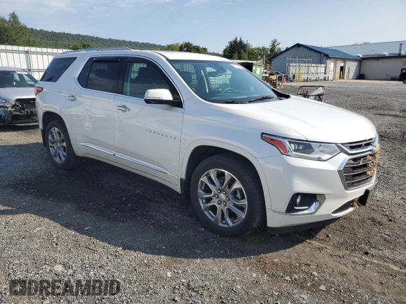 2018 Chevrolet Traverse Premier with VIN 1GNEVJKW4JJ126511, listed as a Copart auction lot 70698584 with 110,059 mi miles and Salvage Title. Bid and sale history available at carsss.com. Image 4.
