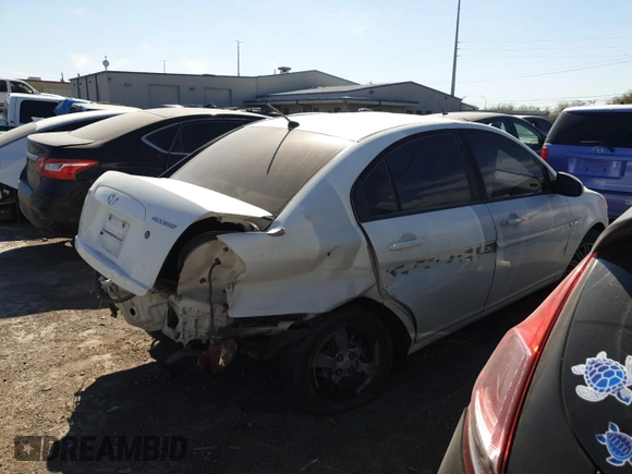 2007 Hyundai Accent GLS with VIN KMHCN46C97U119199, listed as a Copart auction lot 87337414 with 151,070 mi miles and Salvage Title. Bid and sale history available at carsss.com. Image 3.