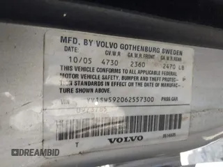 2006 Volvo V70 2.5L Turbo with VIN YV1SW592062557300, listed as a IAAI auction lot 42186688 with 206,502 mi miles and . Bid and sale history available at DreamBid. Image 9.