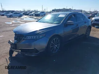 2017 Acura TLX V6 w/Technology Pkg with VIN 19UUB2F58HA001379, listed as a IAAI auction lot 41403818 with 100,512 mi miles. Bid and sale history available at carsss.com. Image 2.