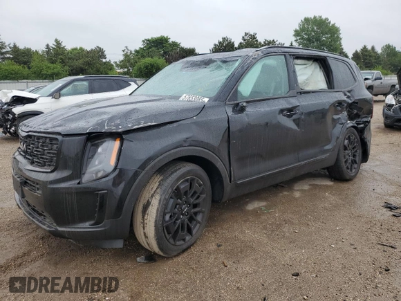 2022 Kia Telluride EX z VIN 5XYP3DHC7NG216814, wystawiony jako Copart lot #57653085 z przebiegiem 20 588 mil mil oraz Szkoda całkowita • Salvage title. Historia ofert i sprzedaży dostępna na DreamBid. Obrazek 1.