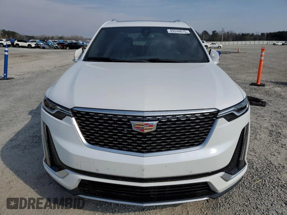 2024 Cadillac XT6 FWD Luxury with VIN 1GYKPAR47RZ705252, listed as a Copart auction lot 49244015 with 26,838 mi miles and Salvage title. Bid and sale history available at DreamBid. Image 5.