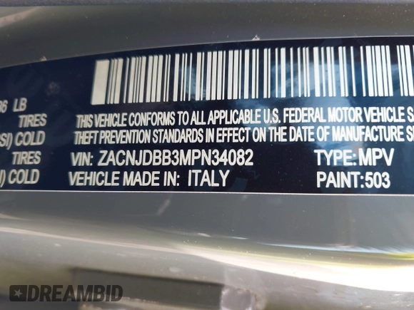 2021 Jeep Renegade Islander z VIN ZACNJDBB3MPN34082, wystawiony jako IAAI lot #42428528 z przebiegiem 71 342 mil mil oraz . Historia ofert i sprzedaży dostępna na DreamBid. Obrazek 9.