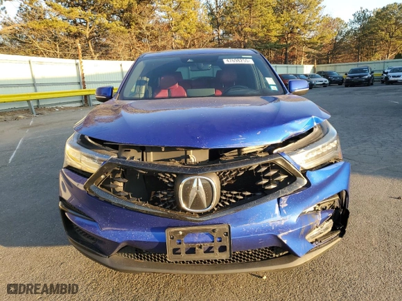 2019 Acura RDX w/A-Spec Pkg with VIN 5J8TC2H64KL015239, listed as a Copart auction lot 47698255 with 74,283 mi miles and Salvage Title. Bid and sale history available at carsss.com. Image 5.