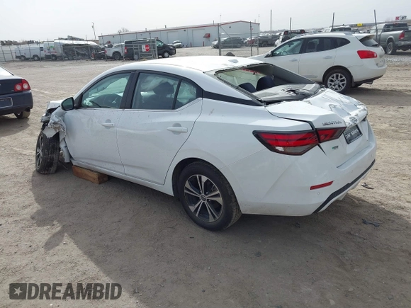 2021 Nissan Sentra SV with VIN 3N1AB8CV1MY301024, listed as a IAAI auction lot 41780498 with 65,033 mi miles and . Bid and sale history available at DreamBid. Image 3.