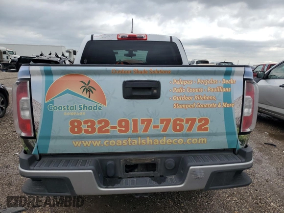 2016 GMC Canyon 2WD with VIN 1GTG5BEA8G1371697, listed as a Copart auction lot 50586405 with 143,363 mi miles and Salvage Title. Bid and sale history available at carsss.com. Image 6.