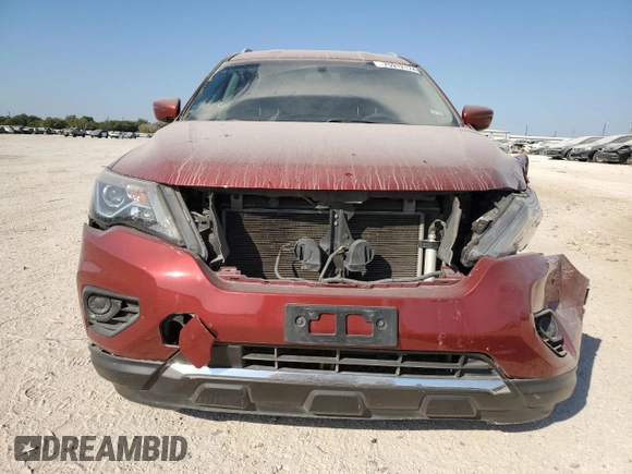 2017 Nissan Pathfinder Platinum with VIN 5N1DR2MN5HC908474, listed as a Copart auction lot 75912174 with 87,459 mi miles and Salvage Title. Bid and sale history available at carsss.com. Image 5.