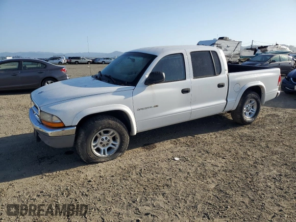 2001 Dodge Dakota Sport z VIN 1B7GL2AN81S120632, wystawiony jako Copart lot #50730415 z przebiegiem 191 302 mil mil oraz Czysty tytuł • Clean title. Historia ofert i sprzedaży dostępna na DreamBid. Obrazek 1.