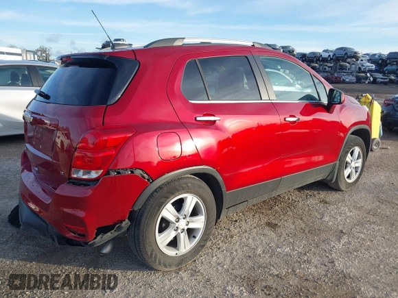 2020 Chevrolet Trax LT with VIN 3GNCJLSB3LL163220, listed as a IAAI auction lot 41630398 with 34,513 mi miles and . Bid and sale history available at DreamBid. Image 4.