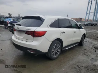 2016 Acura MDX w/Tech with VIN 5FRYD4H44GB054448, listed as a Copart auction lot 46647595 with 97,782 mi miles and Salvage Title. Bid and sale history available at carsss.com. Image 3.