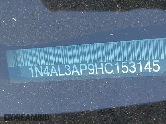 2017 Nissan Altima SV with VIN 1N4AL3AP9HC153145, listed as a IAAI auction lot 42085963 with 157,981 mi miles and . Bid and sale history available at carsss.com. Image 18.