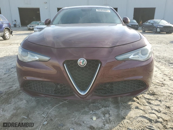 2018 Alfa Romeo Giulia with VIN ZARFAEBN2J7577821, listed as a Copart auction lot 89363685 with 0 mi miles and Non Repairable. Bid and sale history available at carsss.com. Image 5.