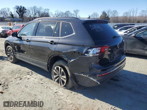 2022 Volkswagen Tiguan S с VIN 3VV0B7AX7NM131799, выставлен на аукционе Copart как лот 89340755 с пробегом 22 598 миль миль и Списание • Salvage title. История ставок и продаж доступна на DreamBid. Изображение 2.