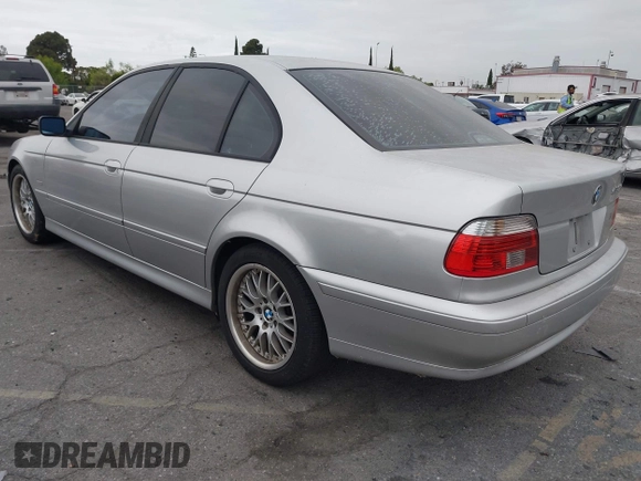 2002 BMW 5 Series 530iA with VIN WBADT63432CH93421, listed as a IAAI auction lot 42046776 with Not Provided miles. Bid and sale history available at carsss.com. Image 3.