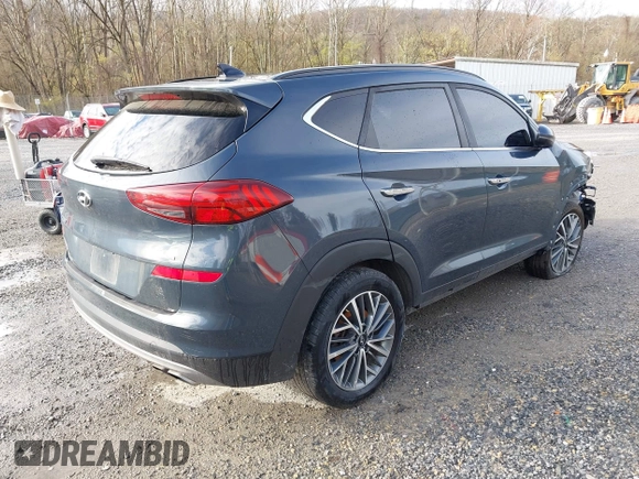 2019 Hyundai Tucson Ultimate with VIN KM8J3CAL6KU042315, listed as a IAAI auction lot 41924215 with 105,333 mi miles. Bid and sale history available at carsss.com. Image 4.