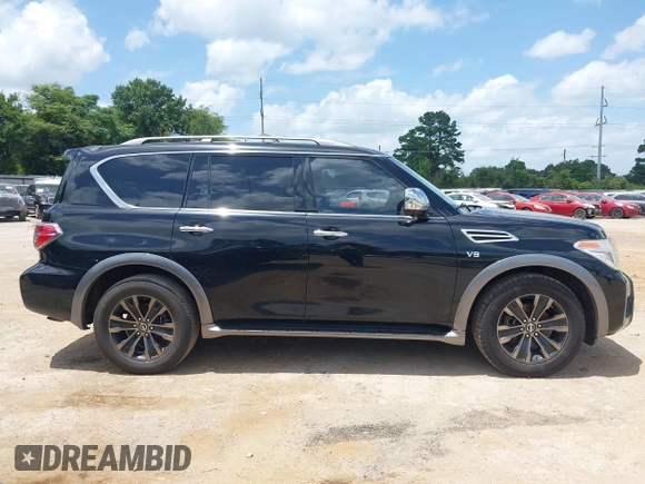 2017 Nissan Armada Platinum with VIN JN8AY2NF4H9303610, listed as a IAAI auction lot 42627619 with 122,727 mi miles and . Bid and sale history available at DreamBid. Image 13.