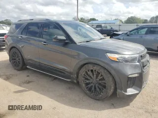 2020 Ford Explorer Platinum with VIN 1FM5K8HC5LGA34794, listed as a Copart auction lot 51812355 with Not provided miles and Salvage title. Bid and sale history available at DreamBid. Image 4.