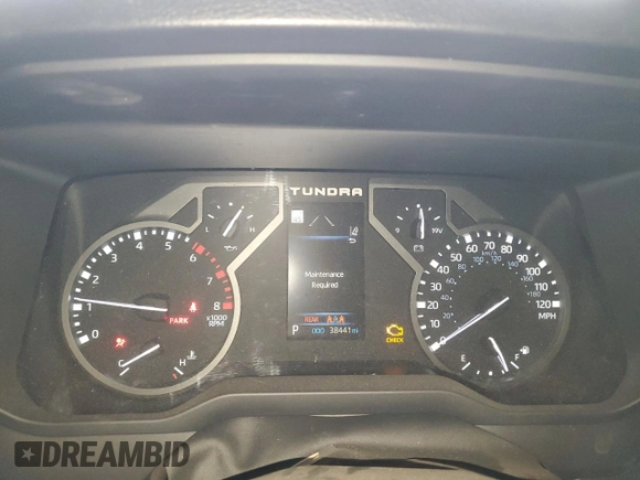 2022 Toyota Tundra 2WD SR5 with VIN 5TFLA5AB7NX017917, listed as a Copart auction lot 87608135 with 38,441 mi miles and Salvage Title. Bid and sale history available at carsss.com. Image 9.