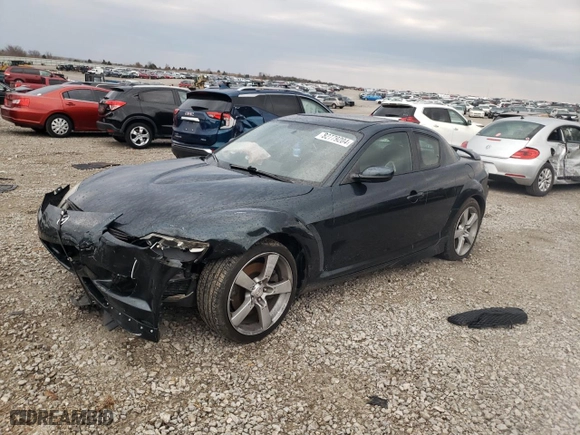 2004 Mazda RX-8 with VIN JM1FE17N140104246, listed as a Copart auction lot 82779204 with 0 mi miles and Salvage Title. Bid and sale history available at carsss.com. Image 1.