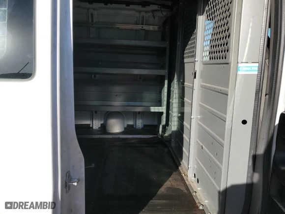 2019 GMC Savana Cargo Van with VIN 1GTW7AFGXK1348515, listed as a Copart auction lot 43860155 with 202,157 mi miles and Salvage Title. Bid and sale history available at carsss.com. Image 11.