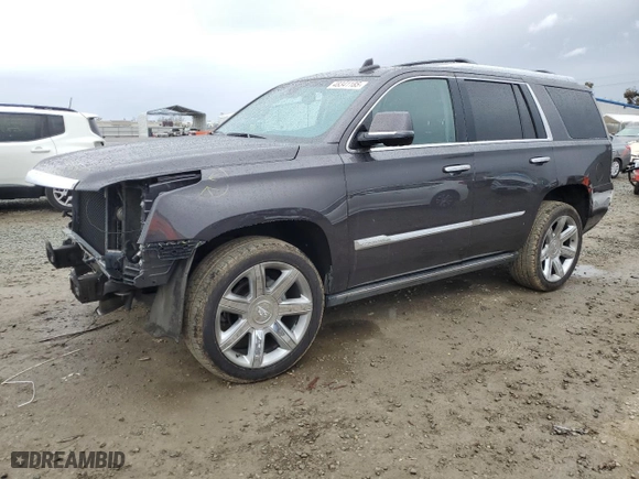 2016 Cadillac Escalade Premium Collection with VIN 1GYS4CKJ6GR252193, listed as a Copart auction lot 48341185 with 162,897 mi miles and Salvage Title. Bid and sale history available at carsss.com. Image 1.