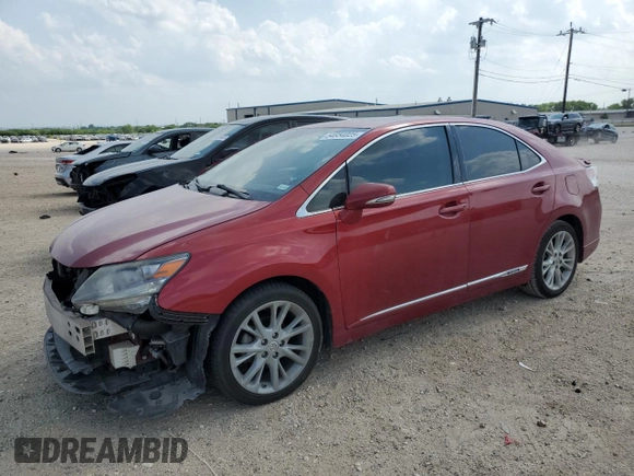 2010 Lexus HS 250h with VIN JTHBB1BA6A2010860, listed as a Copart auction lot 54854025 with 164,532 mi miles and Salvage Title. Bid and sale history available at DreamBid. Image 1.