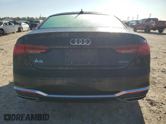 2023 Audi A5 S line Premium z VIN WAUSAAF57PA016261, wystawiony jako Copart lot #48759225 z przebiegiem Nie podano mil oraz Szkoda całkowita • Salvage title. Historia ofert i sprzedaży dostępna na DreamBid. Obrazek 6.