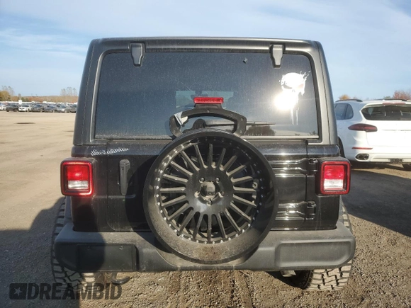 2023 Jeep Wrangler Sport S with VIN 1C4HJXDG3PW646818, listed as a Copart auction lot 77016834 with 12,118 mi miles and Clean Title. Bid and sale history available at DreamBid. Image 6.