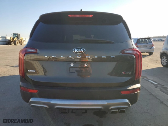 2020 Kia Telluride S with VIN 5XYP6DHC5LG093275, listed as a Copart auction lot 41913605 with 60,725 mi miles and Salvage Title. Bid and sale history available at carsss.com. Image 6.