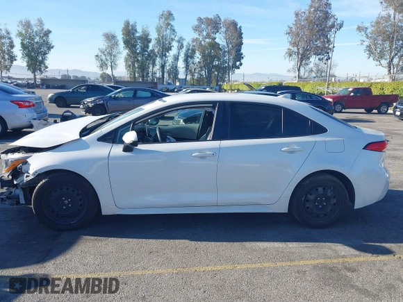2020 Toyota Corolla LE with VIN 5YFEPRAEXLP062290, listed as a IAAI auction lot 41858318 with 80,692 mi miles. Bid and sale history available at carsss.com. Image 14.