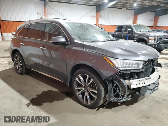2020 Acura MDX w/Advance Pkg with VIN 5J8YD4H86LL801321, listed as a Copart auction lot 88286965 with 49,110 mi miles and Salvage Title. Bid and sale history available at carsss.com. Image 4.