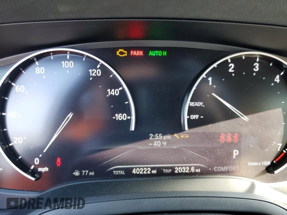 2020 BMW 3 Series 330i xDrive with VIN 3MW5R7J06L8B33548, listed as a Copart auction lot 47191195 with 40,222 mi miles and Salvage Title. Bid and sale history available at carsss.com. Image 9.
