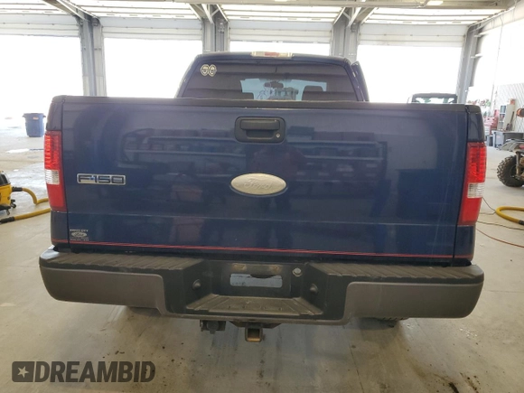 2007 Ford F-150 XLT with VIN 1FTPX14V37KD27495, listed as a Copart auction lot 56120405 with 96,557 mi miles and Salvage title. Bid and sale history available at DreamBid. Image 6.