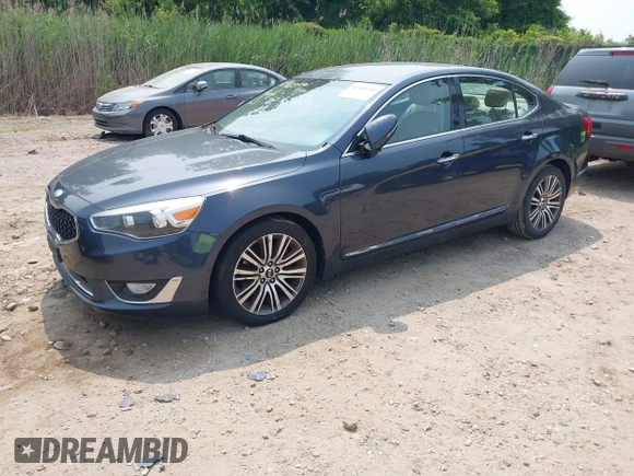 2014 Kia Cadenza Premium z VIN KNALN4D70E5129957, wystawiony jako IAAI lot #42410349 z przebiegiem 217 570 mil mil oraz . Historia ofert i sprzedaży dostępna na DreamBid. Obrazek 2.