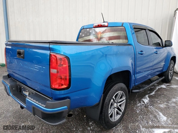 2021 Chevrolet Colorado 2WD Work Truck with VIN 1GCGSBEN2M1187105, listed as a Copart auction lot 72011062 with 19,926 mi miles and Salvage Title. Bid and sale history available at carsss.com. Image 3.