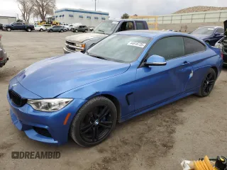 2014 BMW 4 Series 428i xDrive with VIN WBA3N5C59EF717159, listed as a Copart auction lot 44918735 with 86,101 mi miles and Salvage Title. Bid and sale history available at carsss.com. Image 1.
