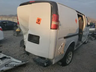 2012 GMC Savana Cargo Van with VIN 1GTS8AF46C1184540, listed as a Copart auction lot 79615414 with 390,078 mi miles and Salvage Title. Bid and sale history available at carsss.com. Image 3.