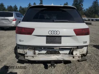 2017 Audi Q7 with VIN WA1WABF75HD011159, listed as a Copart auction lot 53144925 with 110,523 mi miles and Salvage title. Bid and sale history available at DreamBid. Image 6.