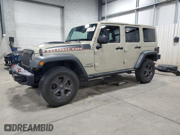 2018 Jeep Wrangler Unlimited Rubicon Recon z VIN 1C4HJWFG3JL830219, wystawiony jako Copart lot #47385325 z przebiegiem 121 679 mil mil oraz Szkoda całkowita • Salvage title. Historia ofert i sprzedaży dostępna na DreamBid. Obrazek 1.