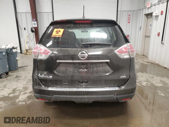 2016 Nissan Rogue SV with VIN 5N1AT2MV0GC913617, listed as a Copart auction lot 52123835 with Not Provided miles and Salvage Title. Bid and sale history available at DreamBid. Image 6.