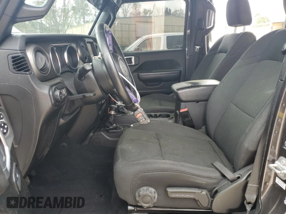 2021 Jeep Wrangler Unlimited Sport S with VIN 1C4HJXDN2MW550186, listed as a Copart auction lot 50870255 with 39,540 mi miles and Salvage Title. Bid and sale history available at carsss.com. Image 7.