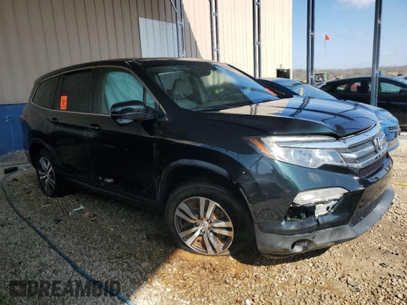 2017 Honda Pilot EX-L with VIN 5FNYF5H57HB018717, listed as a Copart auction lot 42813595 with 62,123 mi miles and Salvage Title. Bid and sale history available at carsss.com. Image 4.