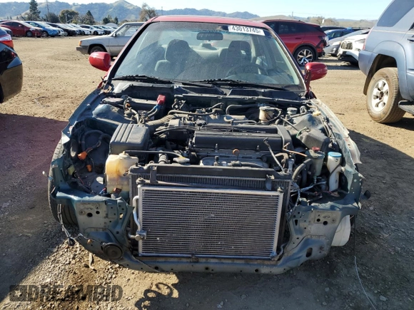 1996 Acura Integra with VIN JH4DB7554TS003693, listed as a Copart auction lot 43013745 with 180,608 mi miles and Salvage title. Bid and sale history available at DreamBid. Image 5.