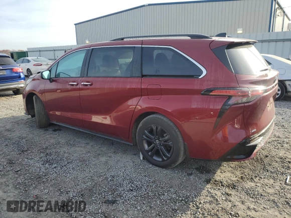 2024 Toyota Sienna XSE with VIN 5TDXSKFC4RS112915, listed as a Copart auction lot 82203294 with 0 mi miles and Salvage Title. Bid and sale history available at carsss.com. Image 2.