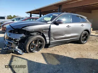 2017 Jaguar F-Pace 35t Prestige with VIN SADCK2BV7HA497070, listed as a Copart auction lot 46168445 with 84,169 mi miles and Salvage Title. Bid and sale history available at DreamBid. Image 1.