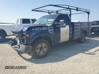 2008 Ford F-250 with VIN 1FDNF20558ED13020, listed as a Copart auction lot 48329705 with Not provided miles and Salvage title. Bid and sale history available at DreamBid. Image 1.